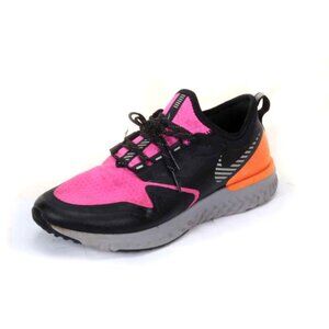 Nike Odyssey React 2 Shield sneaker shoes lace up pink orange gray womens sz 8